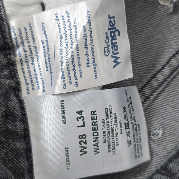 Wrangler Wanderer 622 High Flare Gray Denim Jeans - Picture 9 of 16